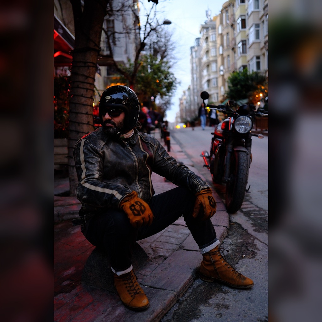 Retro Motorradstiefel für Bobber und Cruiser Fahrer