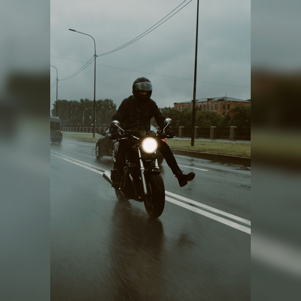 Wasserdichte Motorradstiefel für Chopper Touren bei Regen