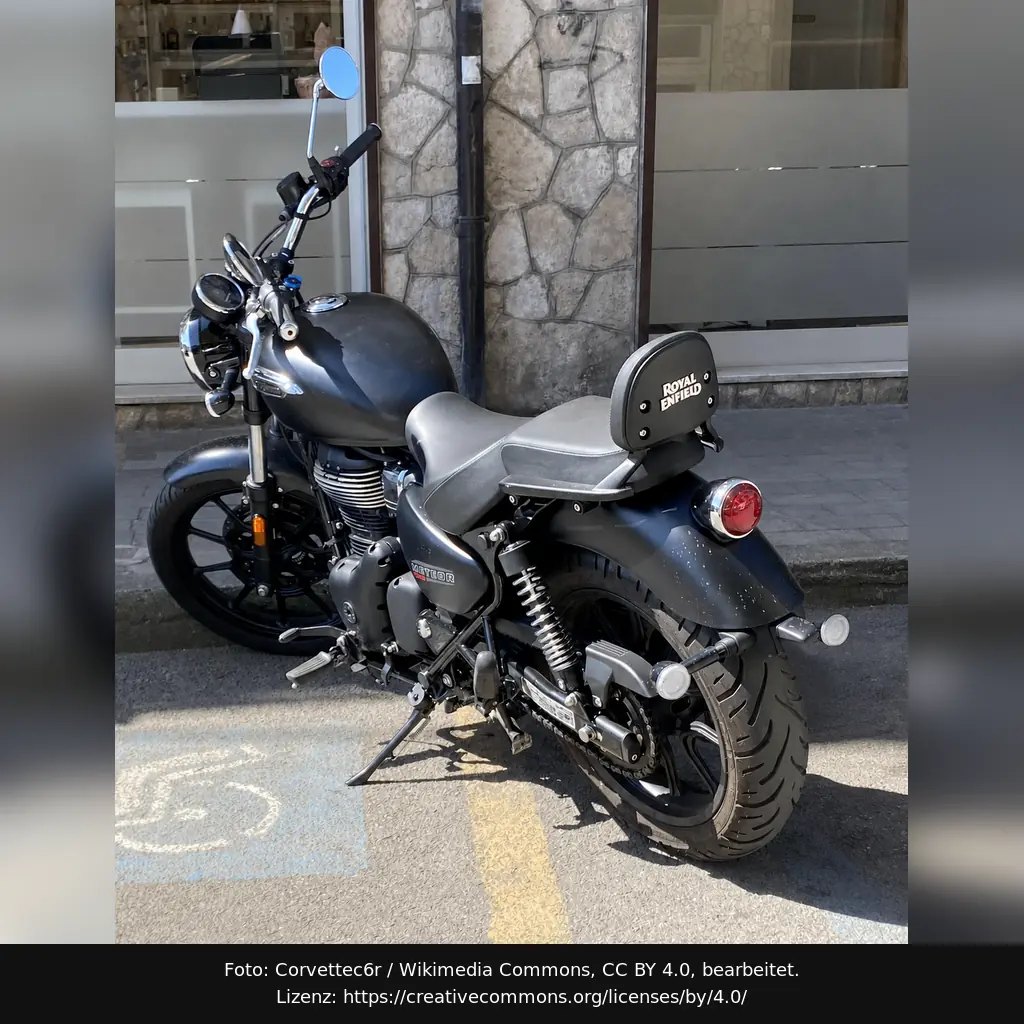 Royal Enfield Meteor 350 als komfortabler Chopper für Anfänger