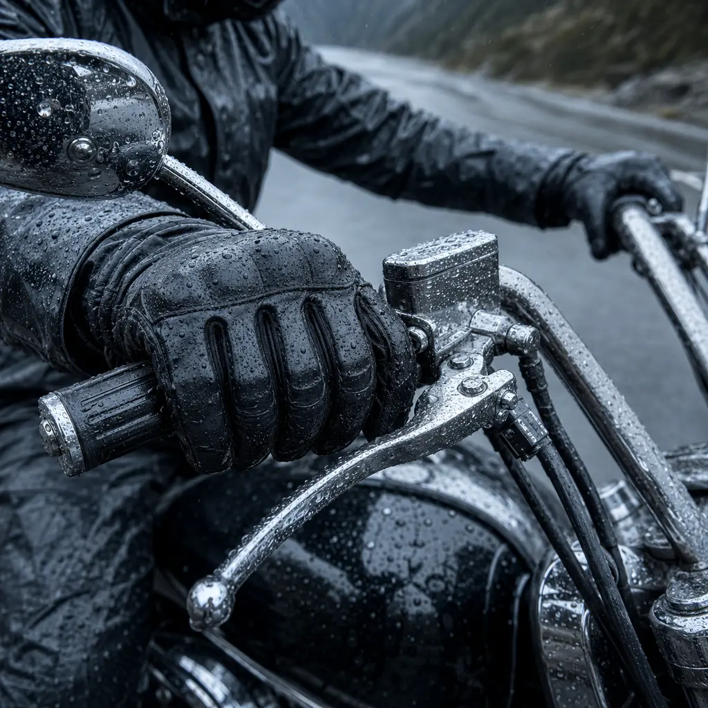 Wasserdichte Motorradhandschuhe für Regenfahrten